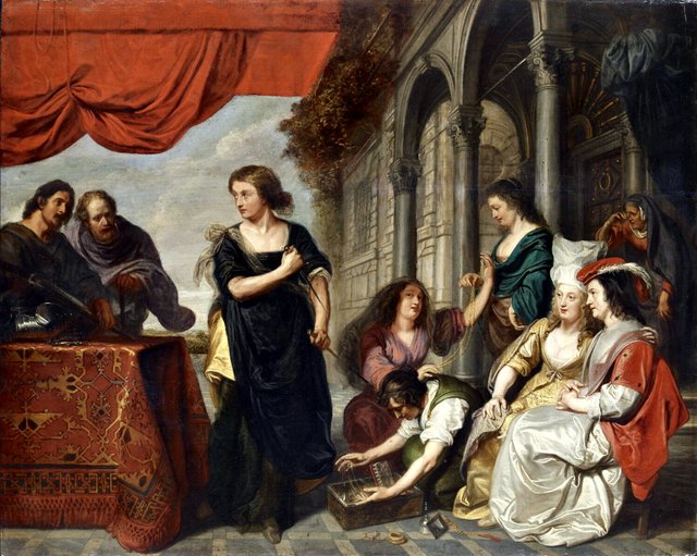 Achilles at the court of Lycomedes by Erasmus Quellinus II