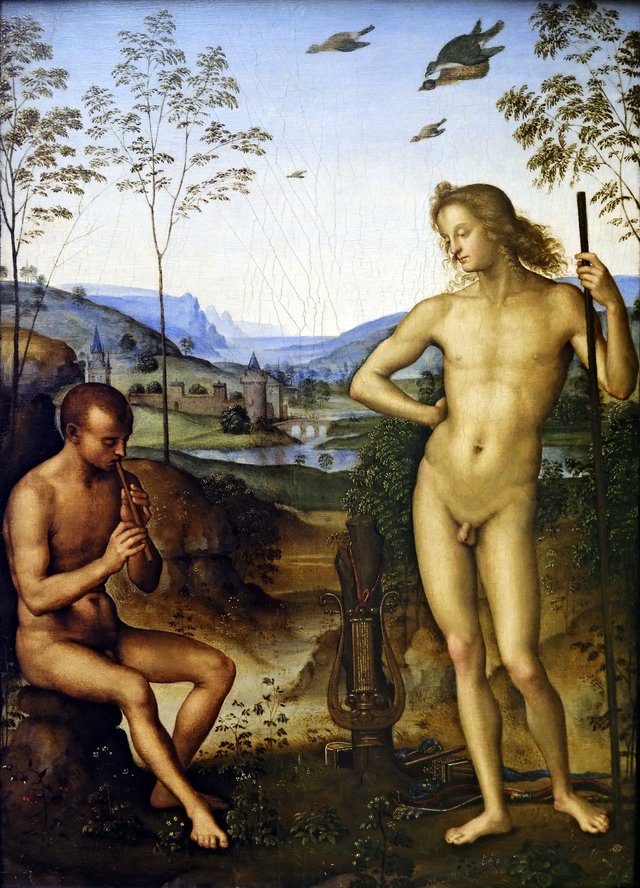 Apollo and Marsyas by Pietro Perugino