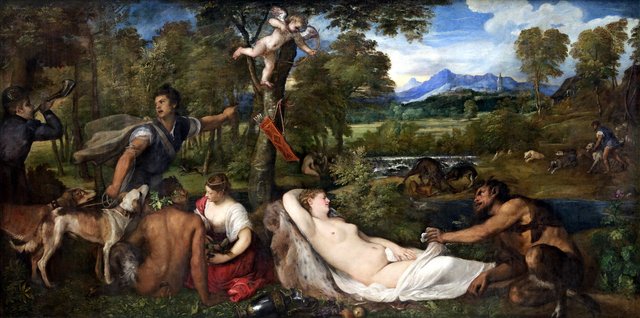 Jupiter and Antiope by Titian