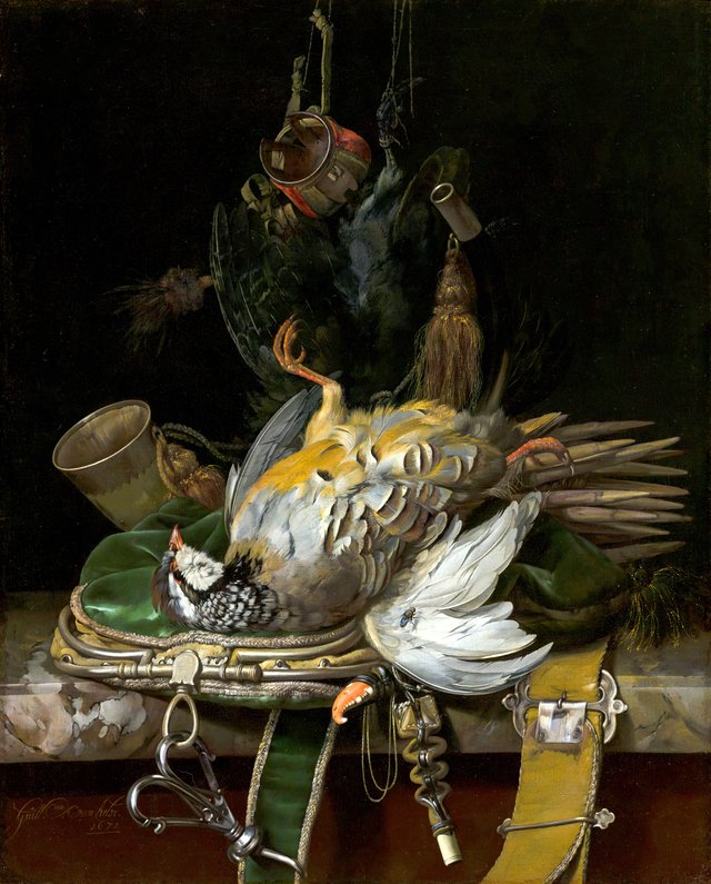 Still Life with Partridges by Willem van Aelst