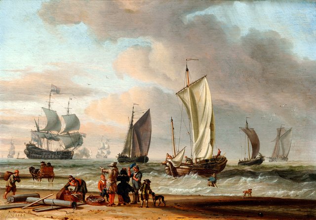 Beach View by Abraham Storck
