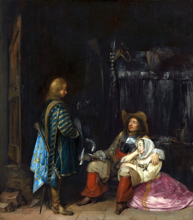 The messenger by Gerard ter Borch