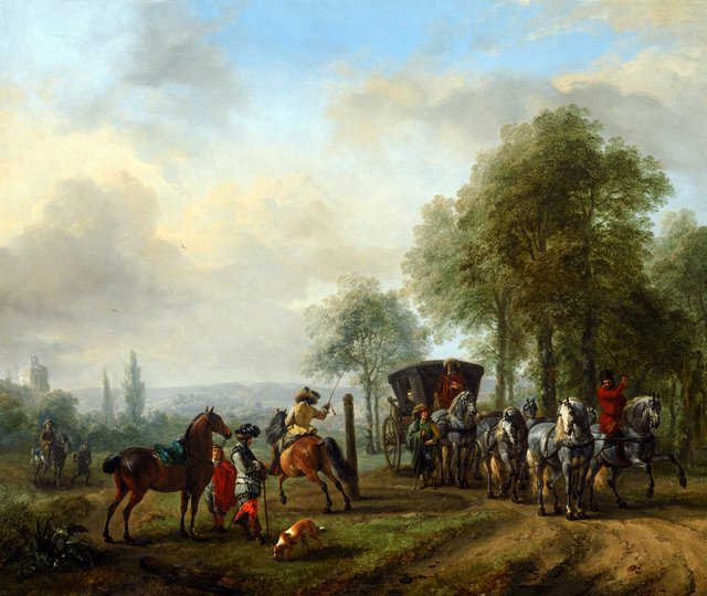 The Driving School by Philips Wouwerman