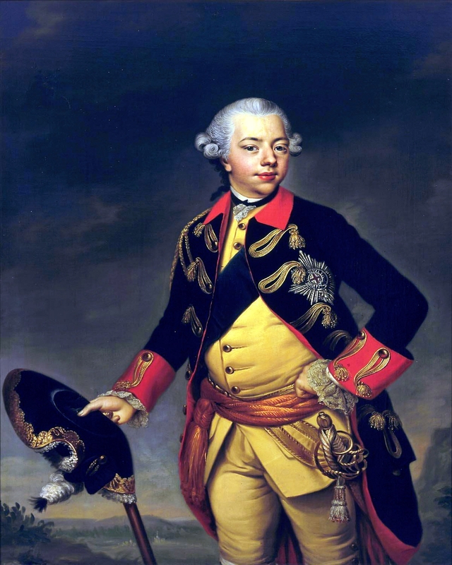 Portrait of Willem V (1748-1806), Prinz von Oranien-Nassau by Johann Georg Ziesenis