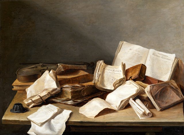 Still-Life of Books by Jan Davidsz. de Heem