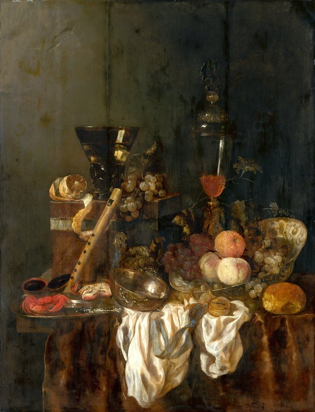 Suptuous Still Life. by Abraham van Beijeren