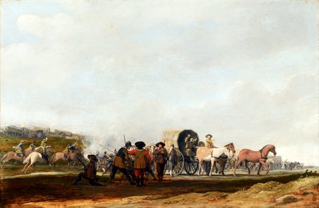 Ambushing an Army Convoy by Pieter Post