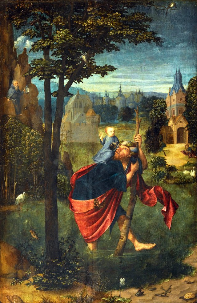 Saint Christopher by Master of Frankfurt