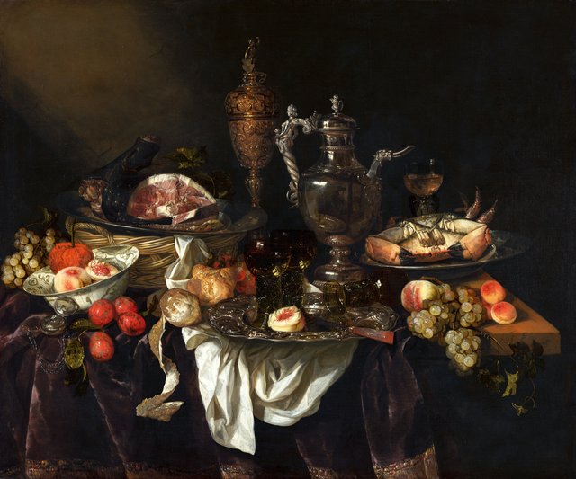 Banquet still life by Abraham van Beijeren