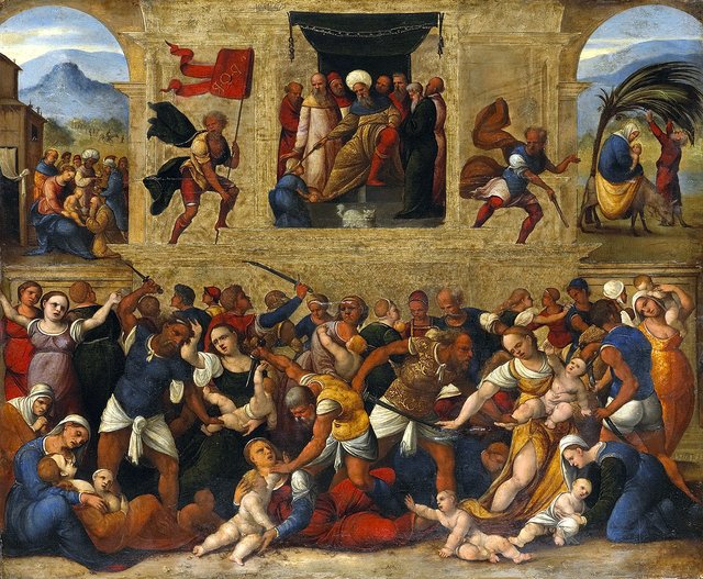 Massacre of the Innocents in Bethlehem by Ludovico Mazzolino