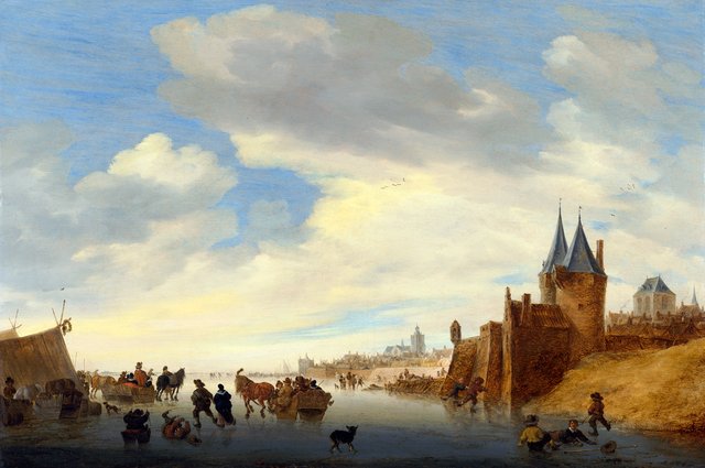 Winter Landscape near Arnhem by Salomon van Ruysdael