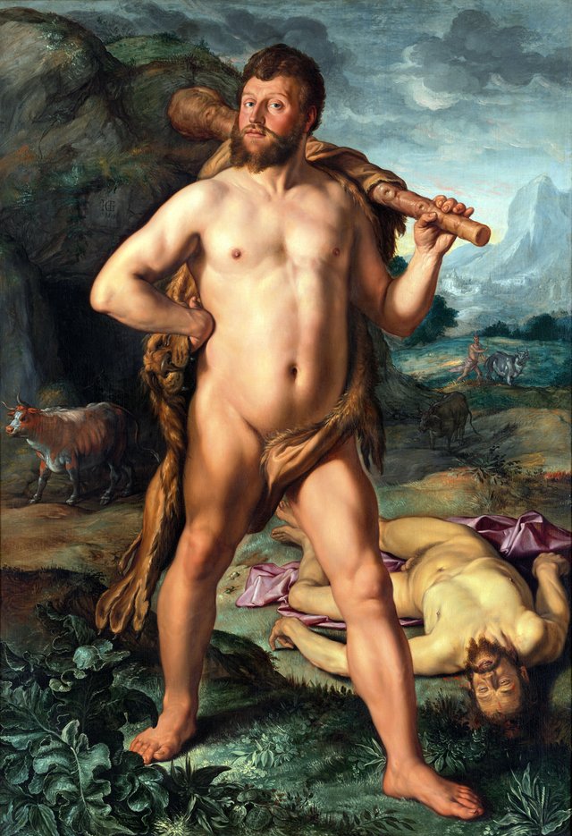 Hercules and Cacus by Hendrik Goltzius