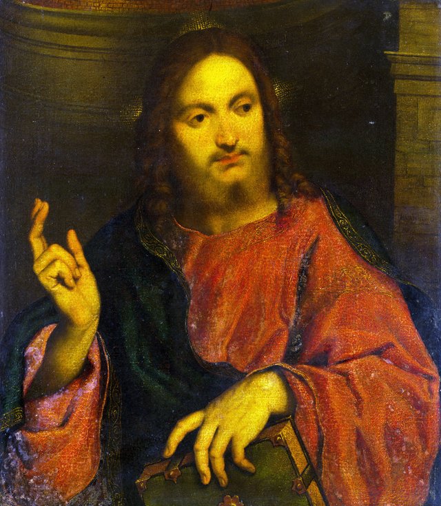 Christ Blessing by Paris Bordone