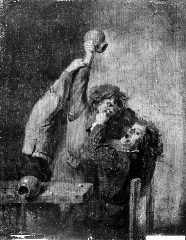 The Brawl by Adriaen Brouwer