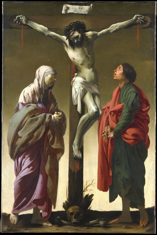 The Crucifixion with the Virgin and Saint John by Hendrick ter Brugghen