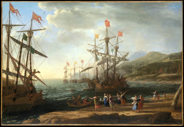 The Trojan Women Setting Fire to Their Fleet by Claude Lorrain