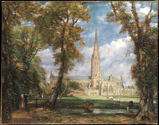 Salisbury Cathedral from the Bishop's Grounds by John Constable