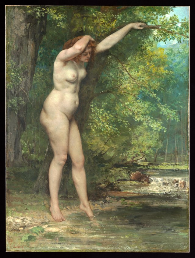 The Young Bather by Gustave Courbet