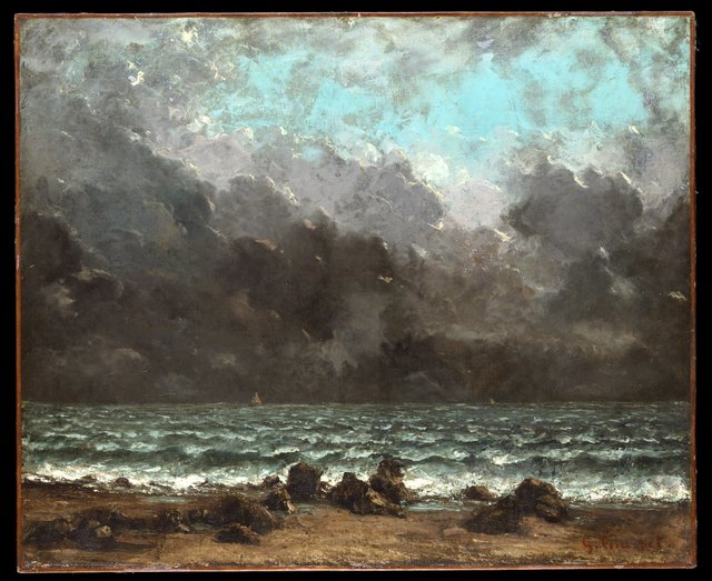The Sea by Gustave Courbet