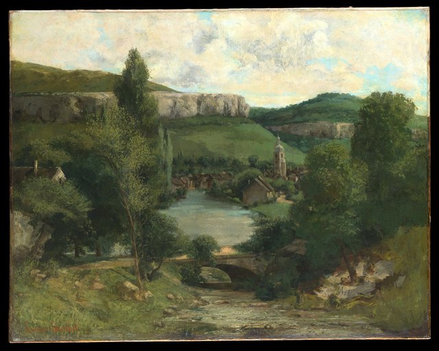 View of Ornans by Gustave Courbet