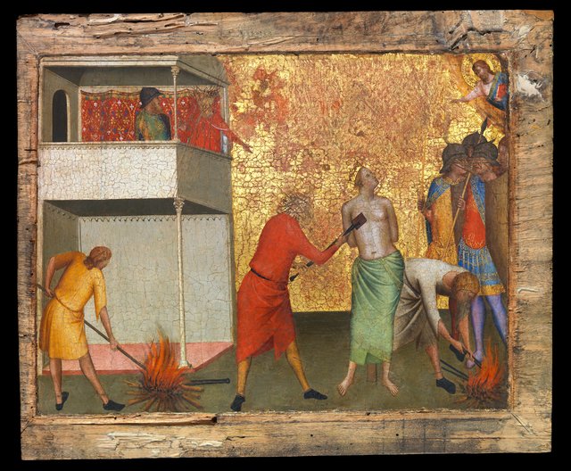 Saint Reparata Tortured with Red-Hot Irons by Bernardo Daddi