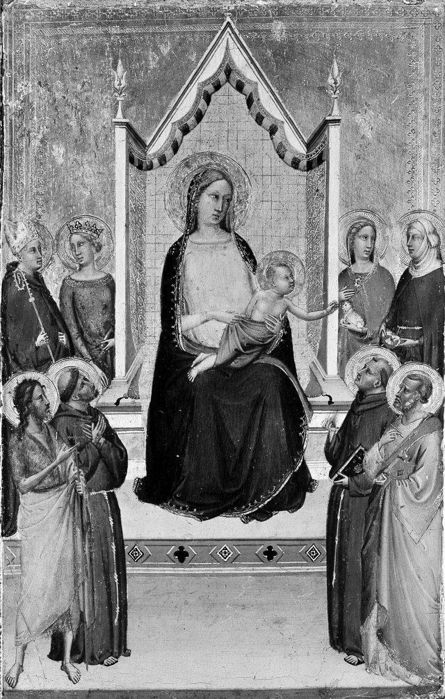 Madonna and Child Enthroned with Saints by Bernardo Daddi