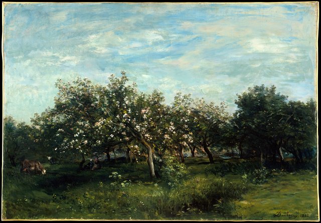Apple Blossoms by Charles-François Daubigny