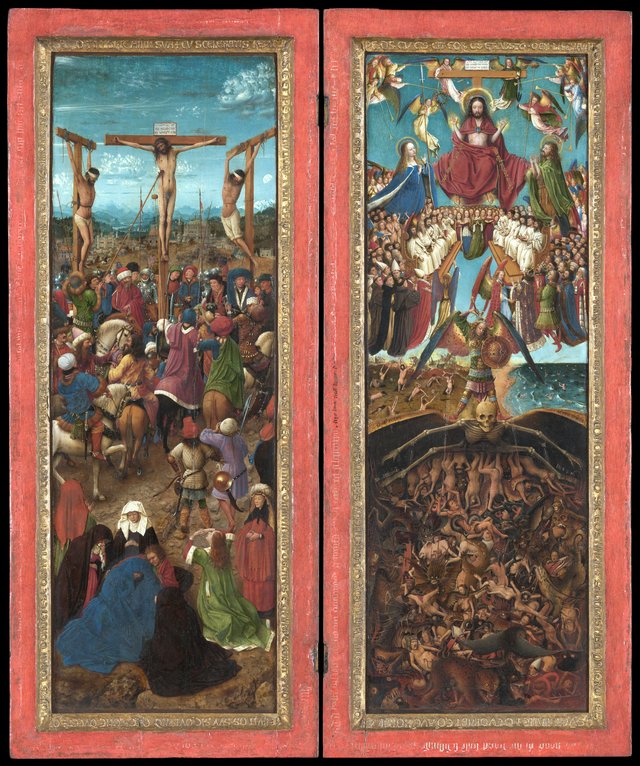 The Crucifixion; The Last Judgment by Jan van Eyck
