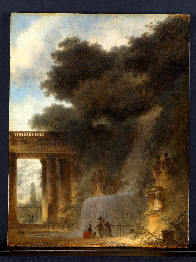 The Cascade by Jean-Honoré Fragonard