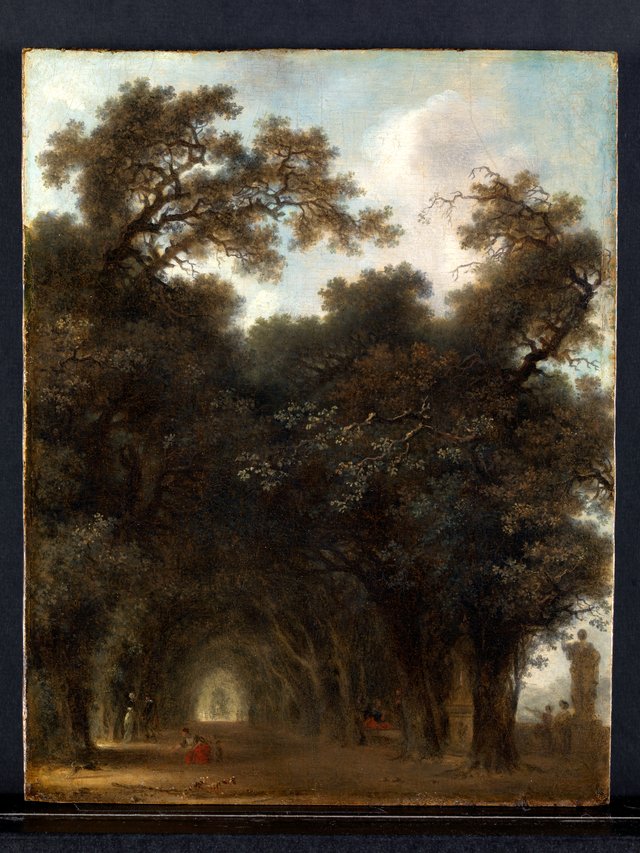 A Shaded Avenue by Jean-Honoré Fragonard