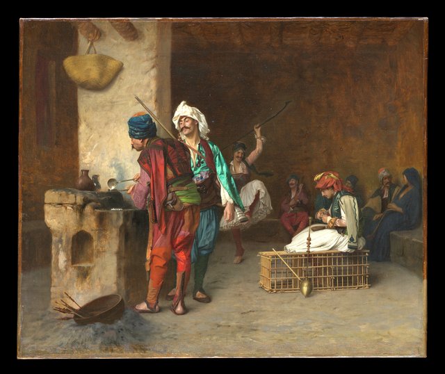 Cafe House, Cairo (Casting Bullets) by Jean-Léon Gérôme