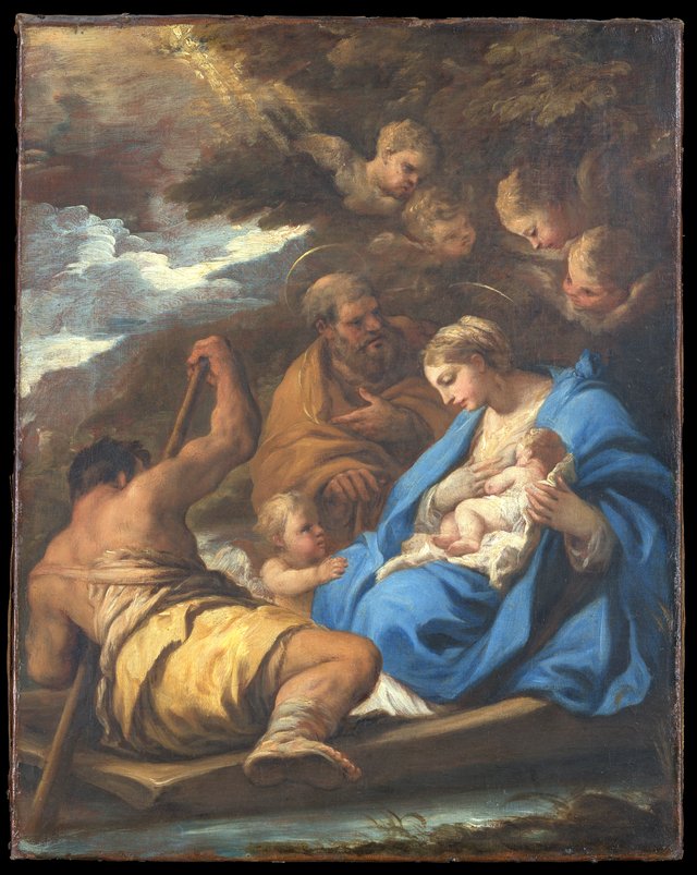 The Flight into Egypt by Luca Giordano