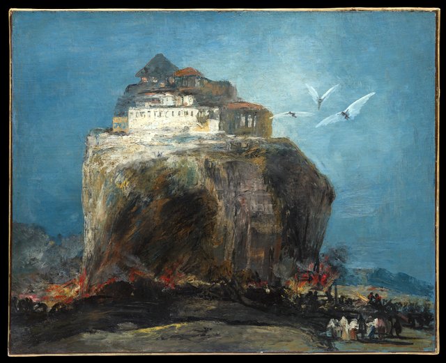 A City on a Rock by Francisco Goya