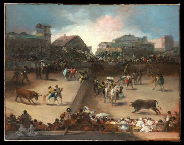 Bullfight in a Divided Ring by Francisco Goya
