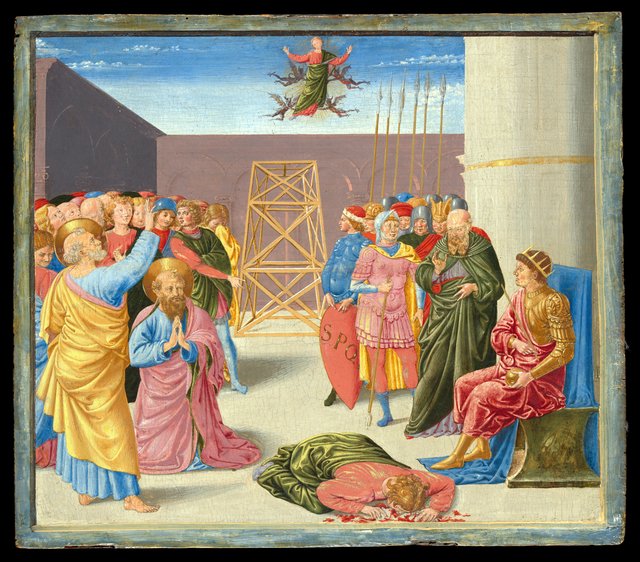 Saint Peter and Simon Magus by Benozzo Gozzoli