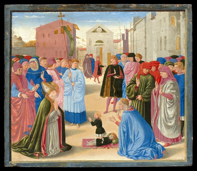 Saint Zenobius Resuscitating a Dead Child by Benozzo Gozzoli