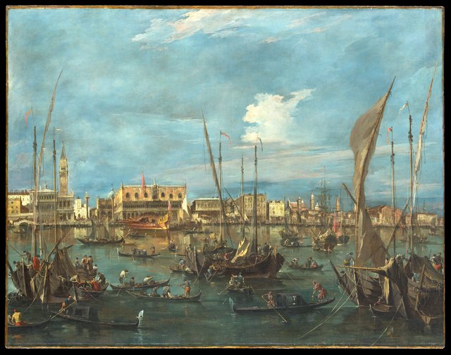 Venice from the Bacino di San Marco by Francesco Guardi