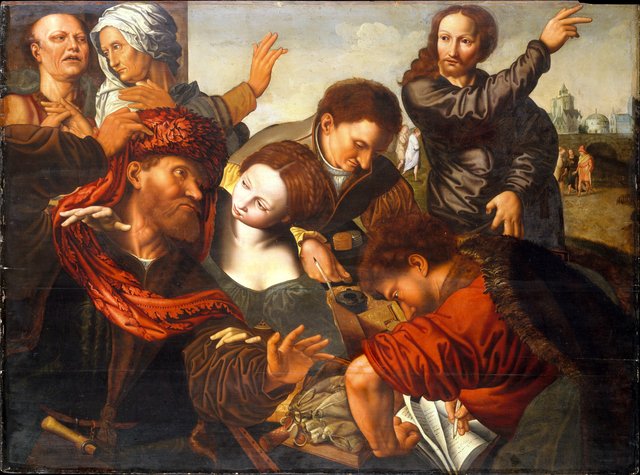 The Calling of Saint Matthew by Jan Sanders van Hemessen