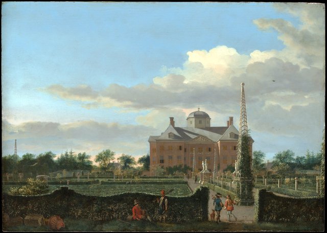 The Huis ten Bosch at The Hague and Its Formal Garden (View from the South) by Jan van der Heyden