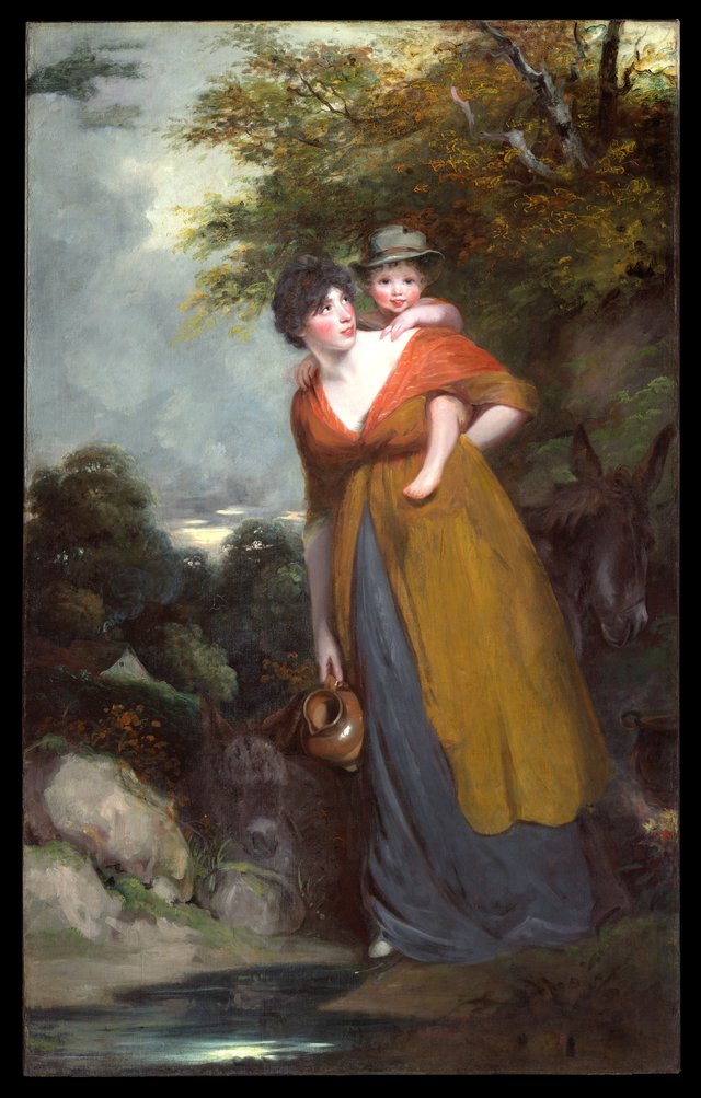 Mrs. Richard Brinsley Sheridan (Hester Jane Ogle, 1775/76–1817) and Her Son (Charles Brinsley Sheridan, 1796–1843) by John Hoppner