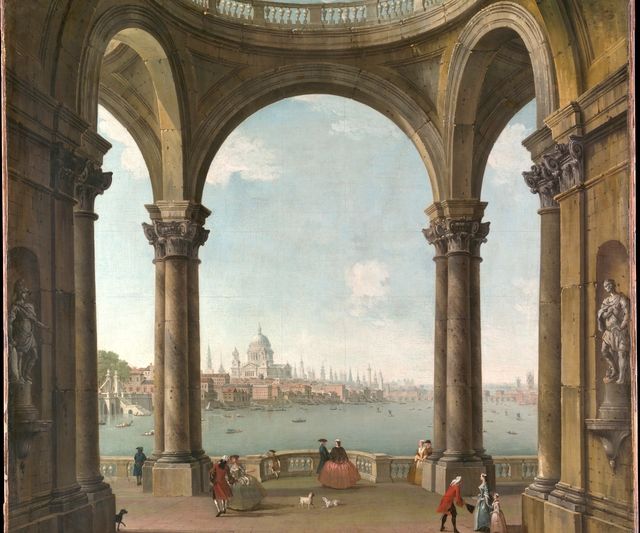 Capriccio with St. Paul's and Old London Bridge by Antonio Joli