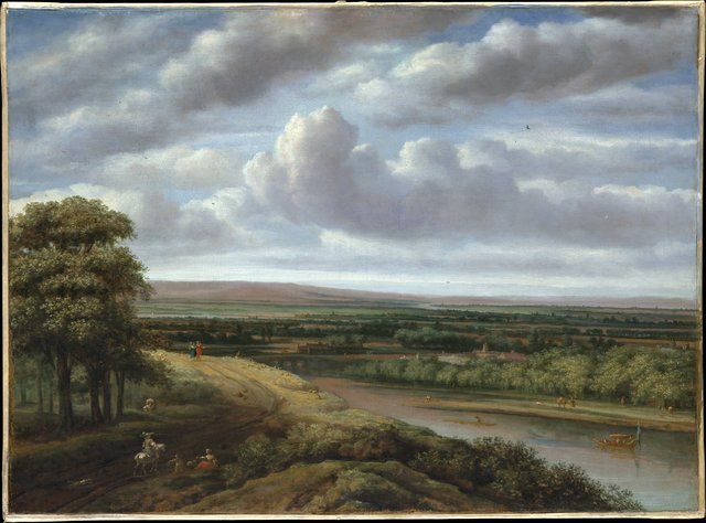 An Extensive Wooded Landscape by Philips Koninck