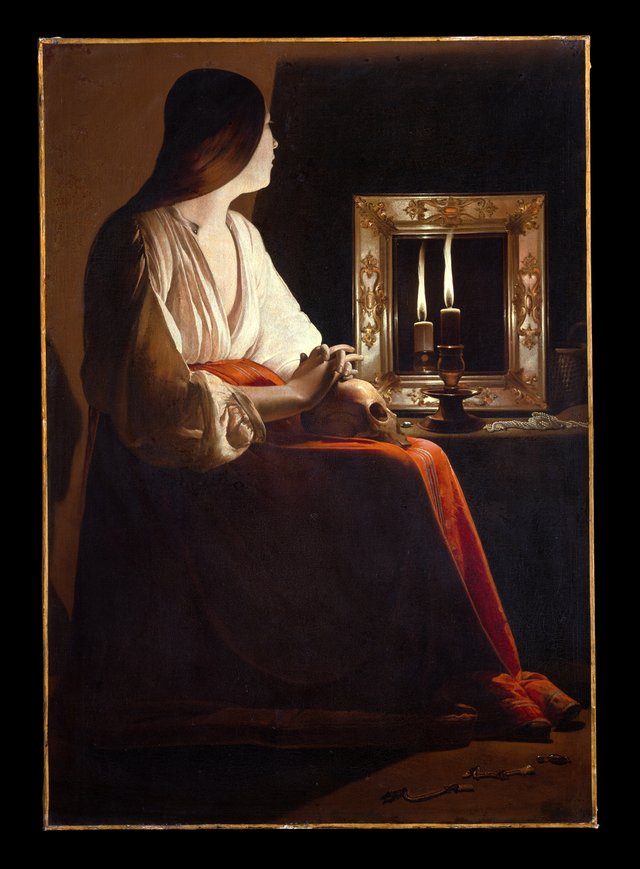 The Penitent Magdalen by Georges de La Tour