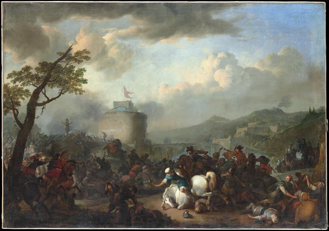 Battle Scene by Johannes Lingelbach