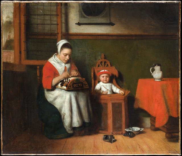 The Lacemaker by Nicolaes Maes