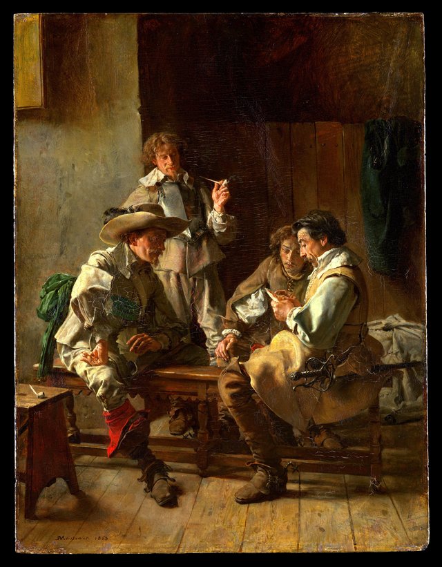 The Card Players by Jean-Louis-Ernest Meissonier