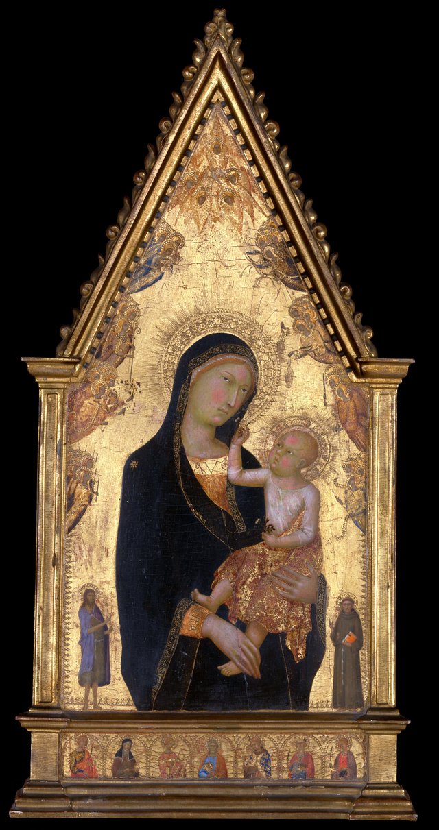 Madonna and Child with Saints and Angels by Lippo Memmi
