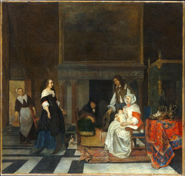 The Visit to the Nursery by Gabriel Metsu
