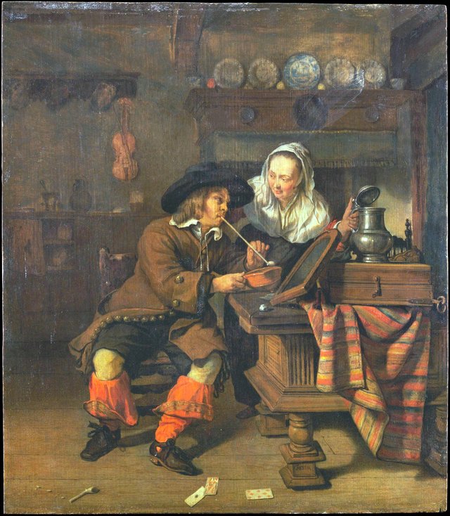 Tavern Scene by Gabriel Metsu