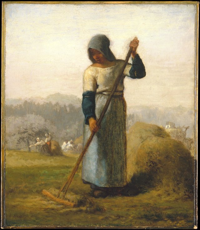 Woman with a Rake by Jean-François Millet